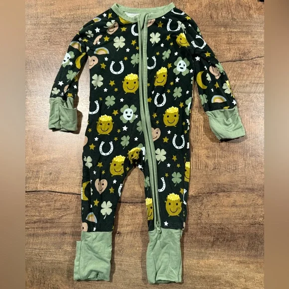 St Patty’s Day bamboo zip sleeper - Picture 1 of 1